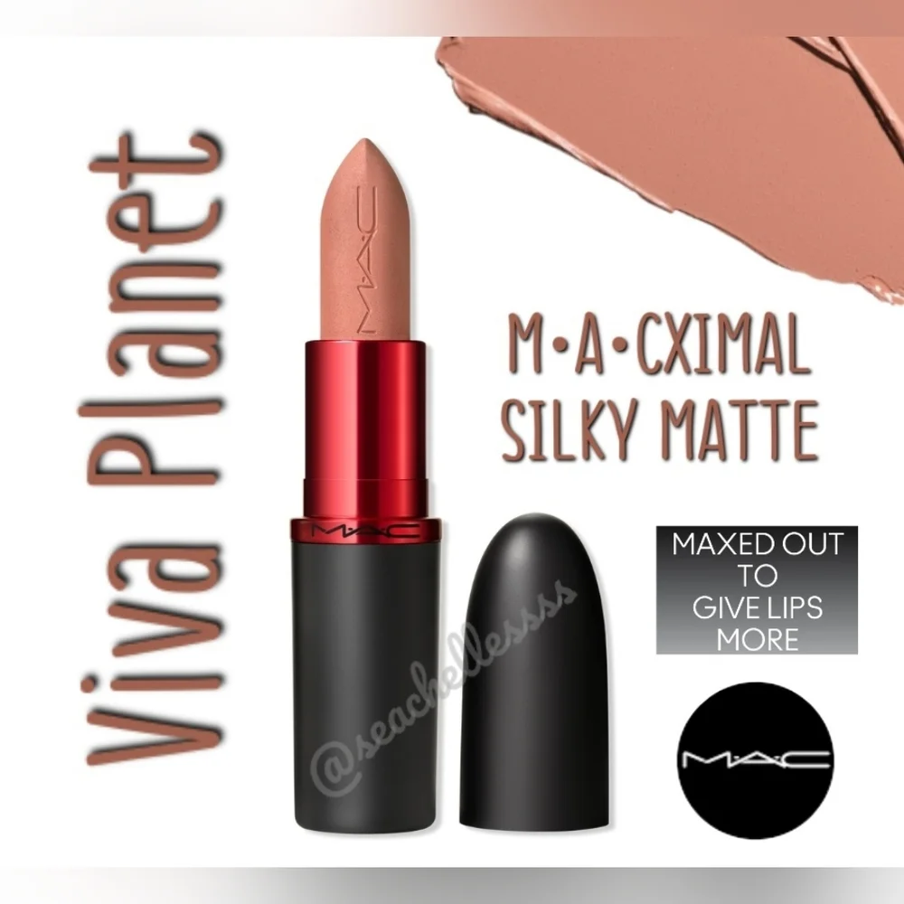 Macximal Silky Matte Viva Glam Lipstick Viva Planet Beige Mauve Brand New in Box